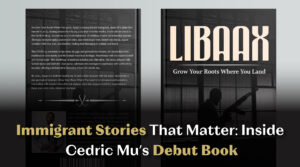 Libaax novel cover by Cedric Mu – immigrant stories in Libaax